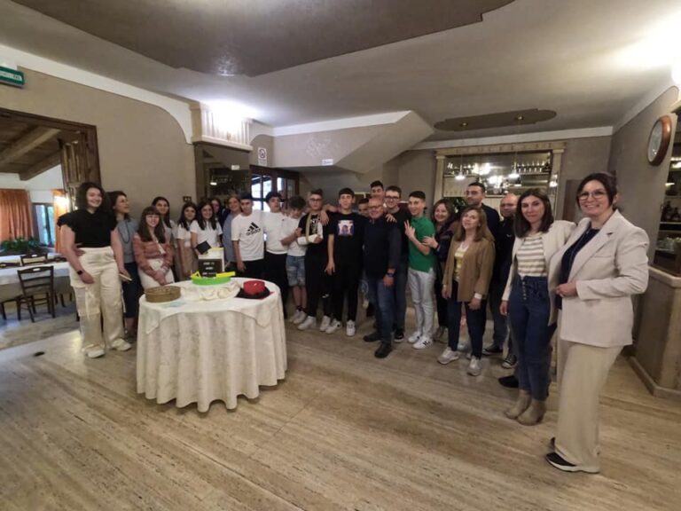 Pranzo scolastico post Covid per la classe 3°C della Scuola Secondaria I grado "R. Donatelli" di Morino