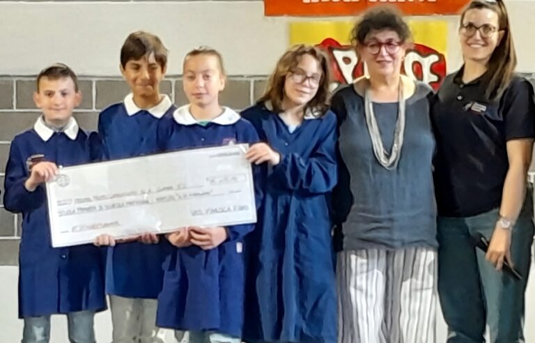 I bambini della 5C della scuola primaria di Scurcola vincono il 1° premio del concorso "A scuola di dono" della Vas Marsica Fidas