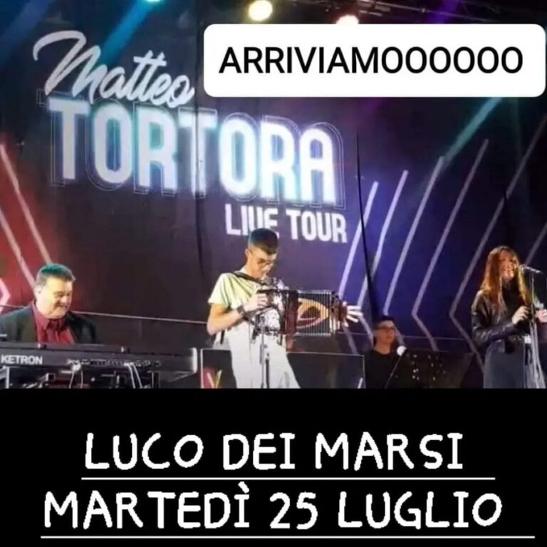 Matteo Tortora live tour