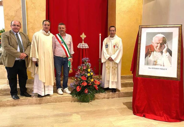 Accoglienza della reliquia di San Giovanni Paolo II presso la chiesa di San Rocco ad Avezzano, Di Pangrazio: "Momento solenne ed emozionante"