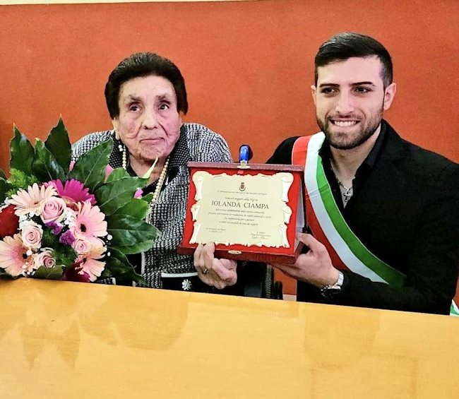I 100 anni di Iolanda Ciampa festeggiati anche dagli amministratori di San Benedetto dei Marsi