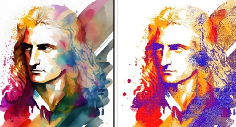 Il ritratto di Isaac Newton creato con i cubi di Rubik: il nuovo progetto artistico del pescinese Mattia Di Cicco