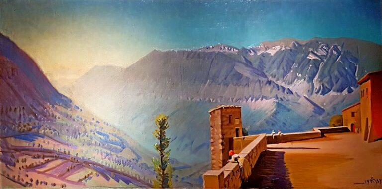 Vista sulla Valle Roveto: l'affascinante dipinto del 1937 del pittore danese Knud Sinding