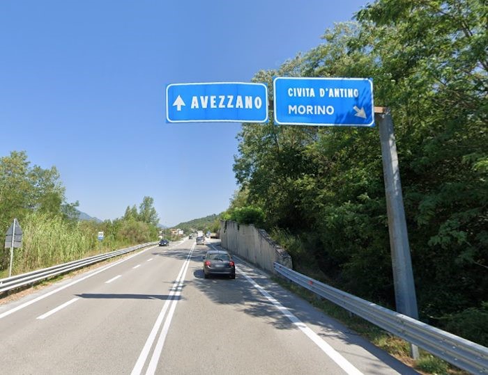Lavori sulla S.S. 690 "Avezzano-Sora": chiusura al traffico dal km 21+500 al km 26+900, Loc. Svincolo Civita D'Antino/Morino - Svincolo Le Rosce