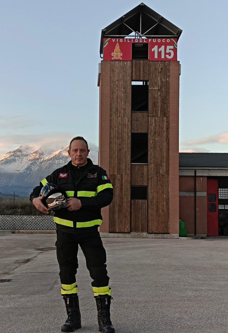 Il Vigile del Fuoco Francesco Tomei