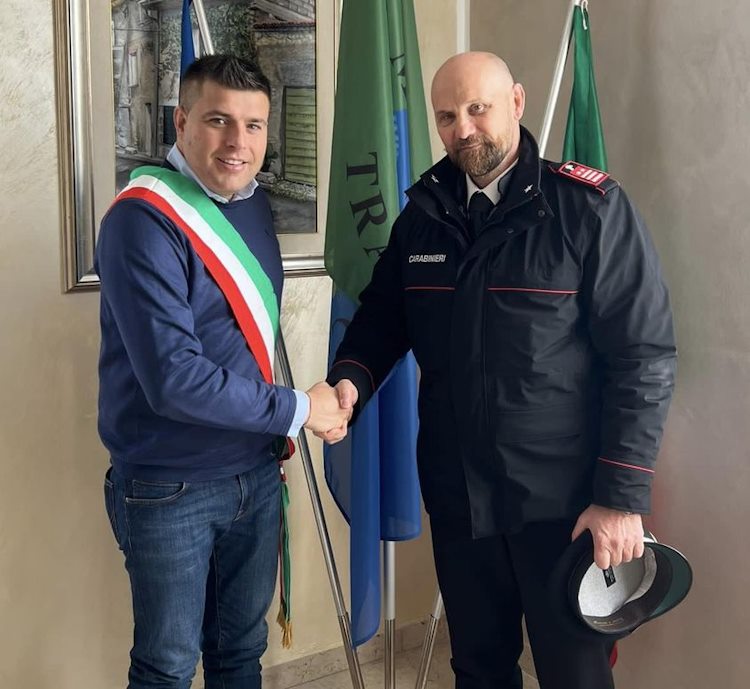 Trasacco accoglie il nuovo comandante dei Carabinieri, Antonio Calvacchi