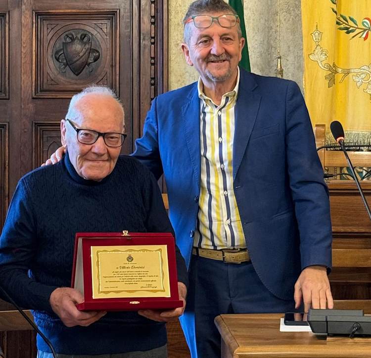 Avezzano festeggia i 100 anni di Vittorio Dominici, Di Pangrazio: "Storico tipografo, con l'amore per la politica e per la città"