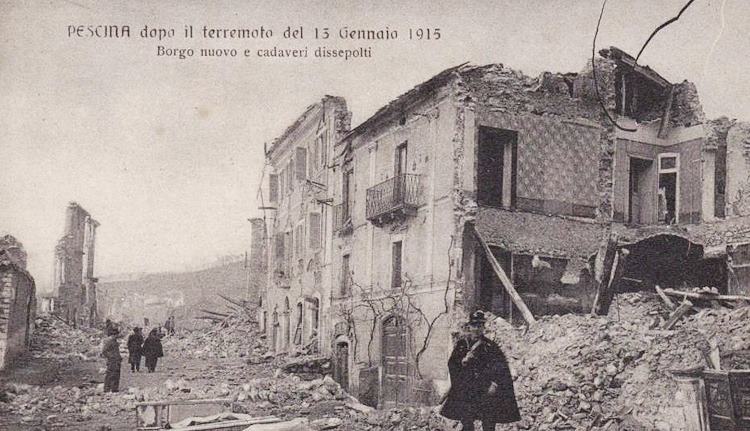 109° anniversario del terremoto nella Marsica: Pescina celebra le vittime del 13 Gennaio 1915