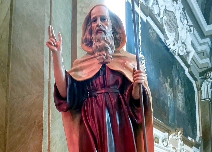 Benedetta la nuova statua di Sant'Antonio Abate a Civitella Roveto