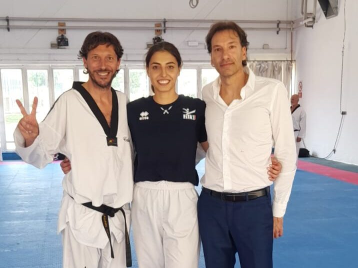 Natalia D'Angelo con i maestri Ennio e Calvino Cotturone