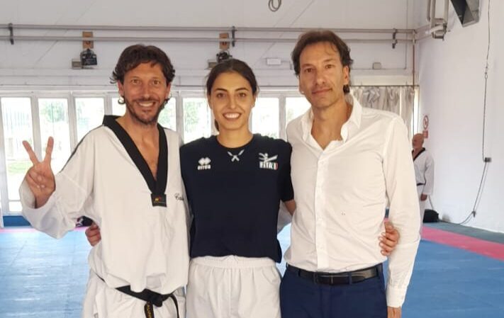 Natalia D'Angelo con i maestri Ennio e Calvino Cotturone