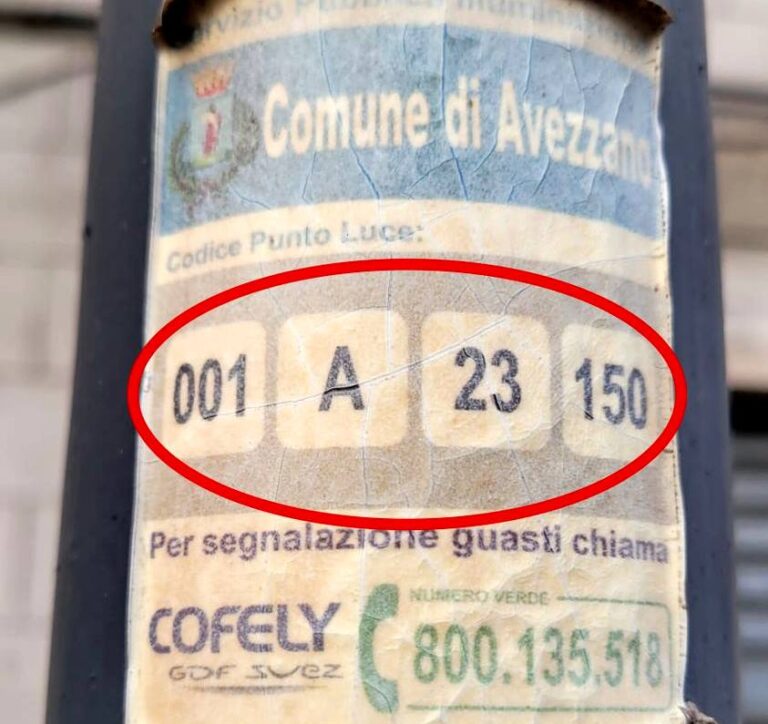 Segnalazione di guasti o malfunzionamenti della pubblica illuminazione ad Avezzano: ecco il numero verde da contattare
