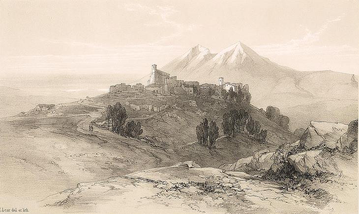 Il perduto borgo di Alba Fucens nel disegno e nel racconto dell'artista viaggiatore Edward Lear (1846)
