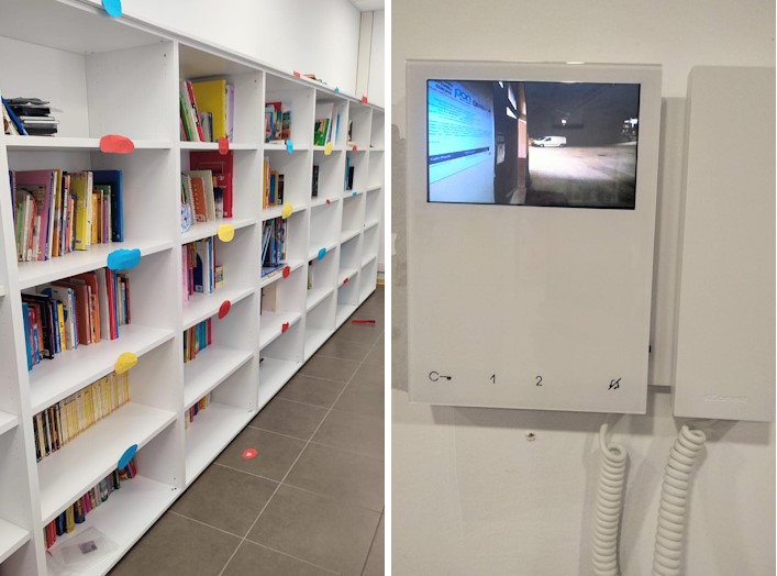 Nuovi arredi per la biblioteca e nuovo videocitofono per la scuola di Ovindoli