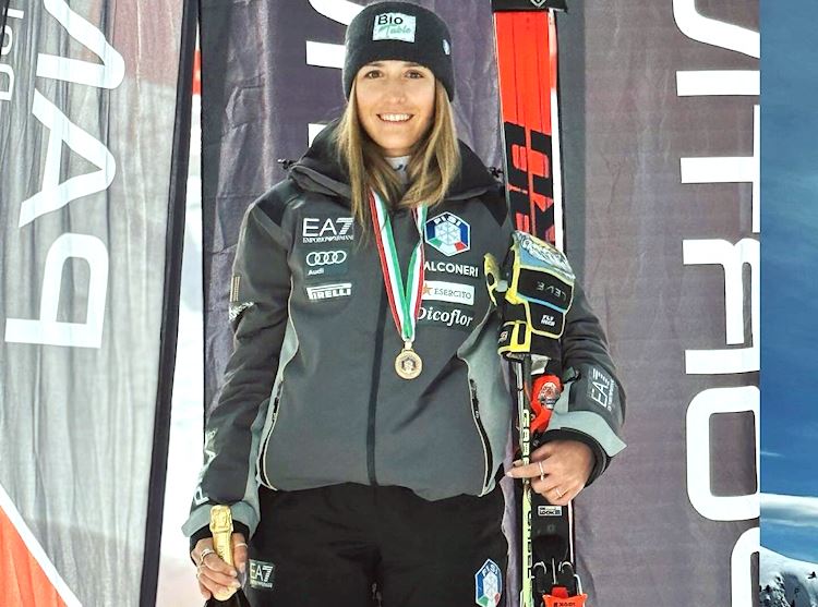La sciatrice avezzanese Francesca Carolli oro ai Campionati Italiani Giovani