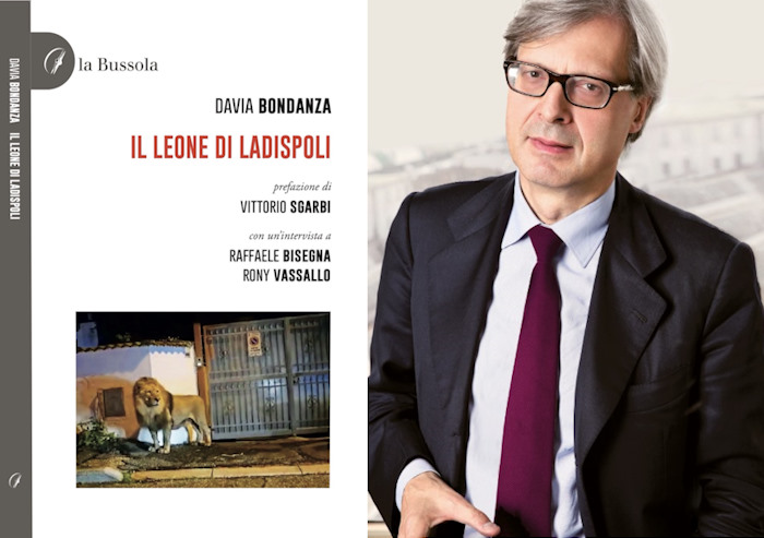 Vittorio Sgarbi a Capistrello per presentare "Il leone di Ladispoli" di Davia Bondanza con un'intervista al dott. Raffaele Bisegna che sedò l'animale