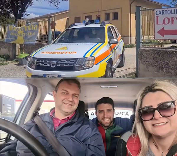 Nuova automedica per la Misericordia di San Benedetto dei Marsi: "La vettura precedente è stata donata a un'associazione ucraina"