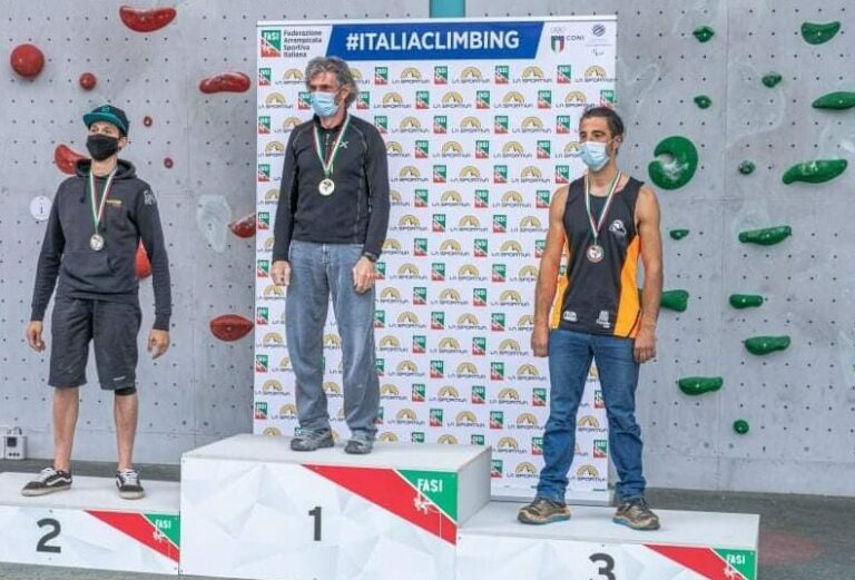 L’atleta pescinese Federico Di Felice conquista il terzo posto al Campionato Italiano Paraclimbing categoria Rp3