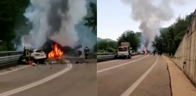 Schianto sulla superstrada