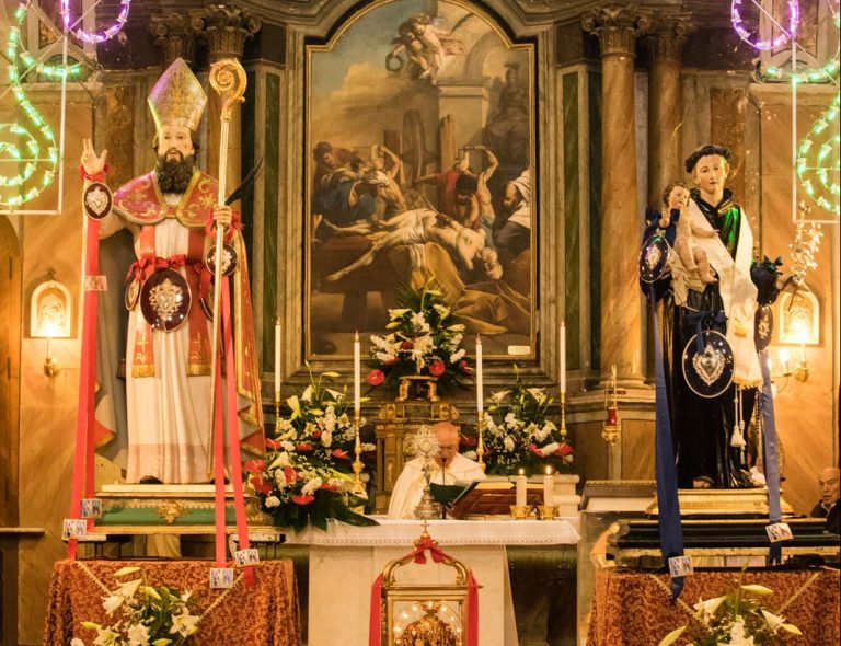 Quadro d' altare di Pietro Testa|Il martirio di S. Erasmo