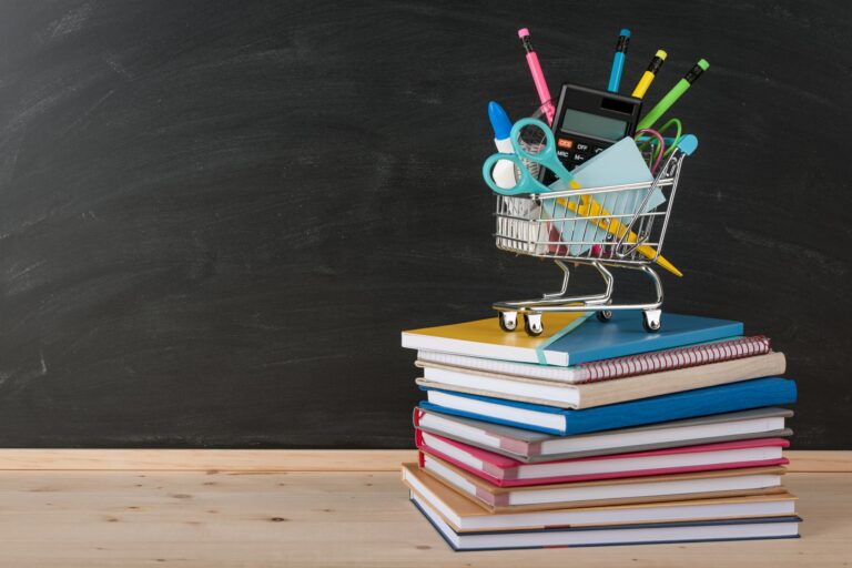 Back to school concept with school supplies|