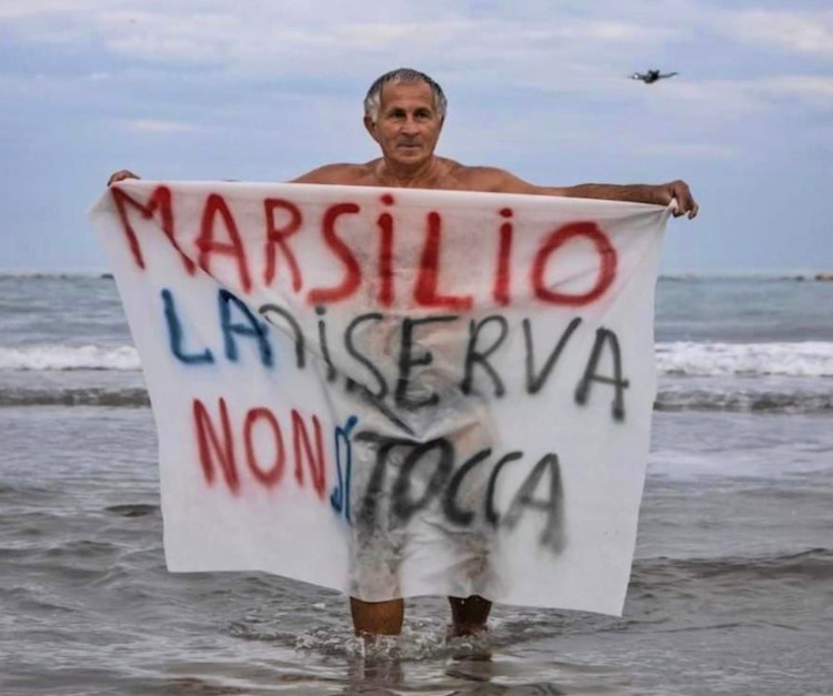 Sit-in di protesta contro il taglio della Riserva del Borsacchio