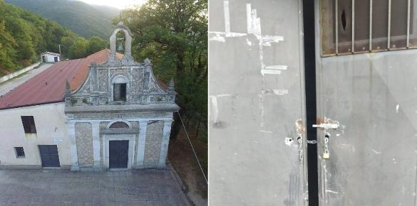 Rubata la scorta di legna custodita nel magazzino del Santuario della Madonna di Candelecchia