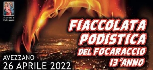 Torna la fiaccolata podistica dei focaracci|
