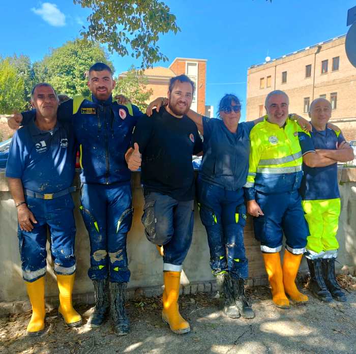 Gvm Protezione Civile di Magliano de' Marsi rientra da Senigallia dopo aver prestato soccorso alla popolazione