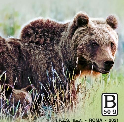 L'orso bruno marsicano ne "Il libro dei francobolli 2021"||