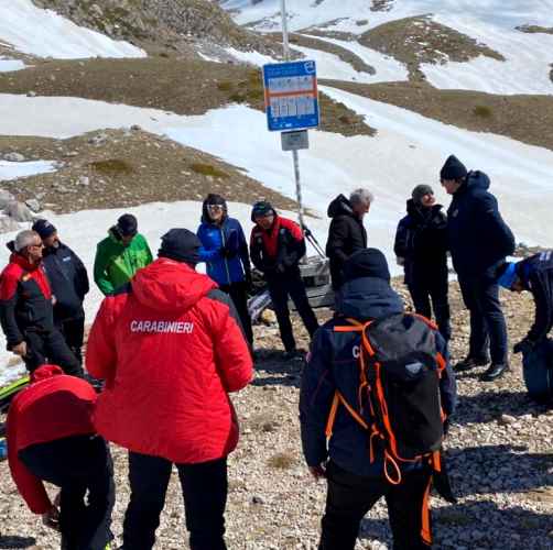 Rischio valanghe: giornata dimostrativa ARTVa (Apparecchio di Ricerca dei Travolti in Valanga) a Campo Imperatore