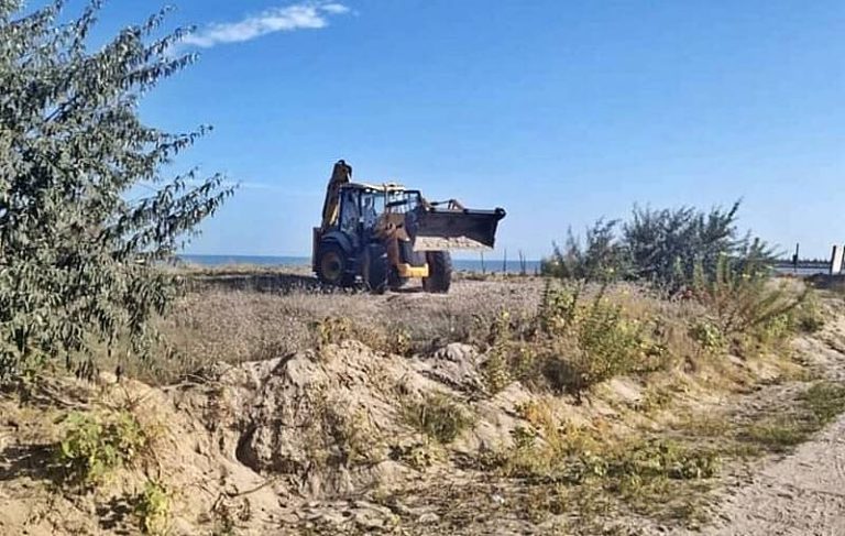Dune spianate per i fuochi d'artificio