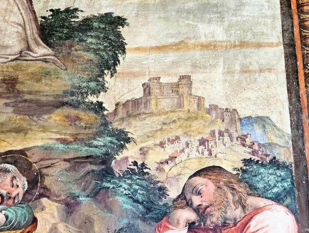Affresco nel refettorio del convento di S.Maria Valleverde di Celano