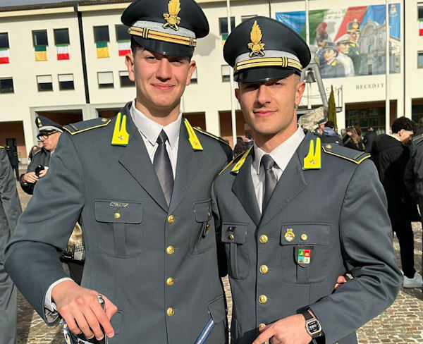 Mario Roselli e Davide Gigli di Ortucchio sono nuovi marescialli della Guardia di Finanza 