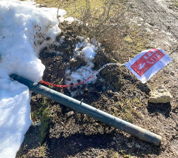 A Pescasseroli è stata danneggiata l'area destinata all'elisoccorso