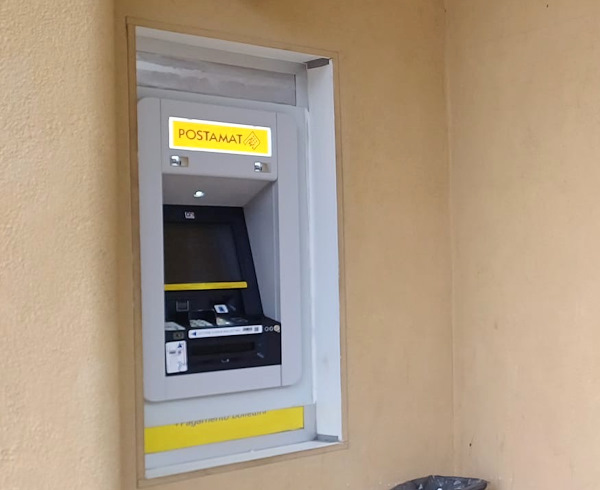 Nell'ufficio postale di Scurcola Marsicana installato un ATM Postamat di ultima generazione