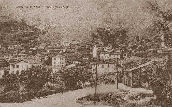 Come appariva Villa San Sebastiano prima dell'alluvione: il paese in una cartolina degli anni Quaranta