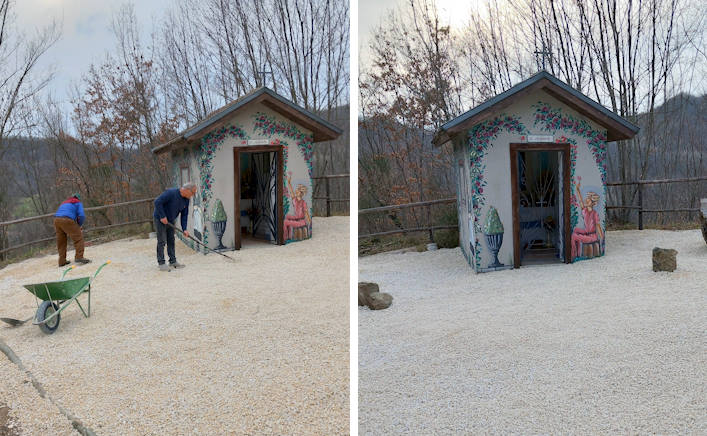 Restyling dell'area antistante la piccola cappella della Madonnella a Tufo di Carsoli