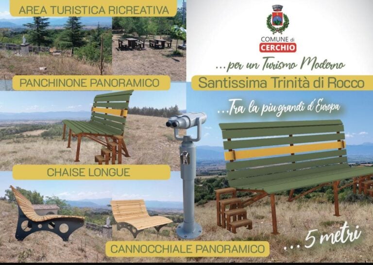 nuovi arredi e servizi per l'area attrezzata “SS. Trinità di Rocco” a Cerchio