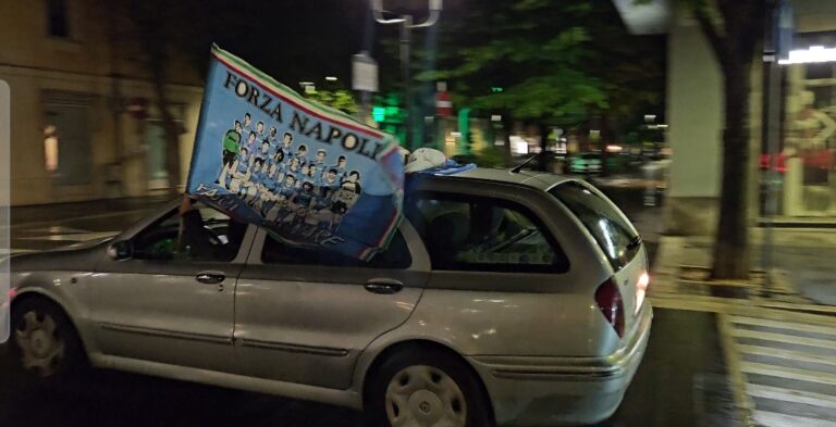 Napoli campione d'Italia, caroselli e fuochi d'artificio anche ad Avezzano