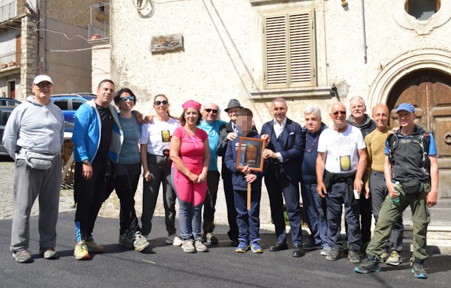 La Pro Loco di Roccacerro accoglie i viandanti del "Cammino del Pellegrino"