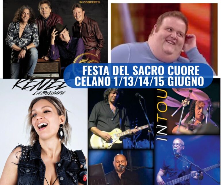 Torna la Festa del Sacro Cuore a Celano: musica, tradizione e ospiti d’eccezione in una quattro giorni imperdibile