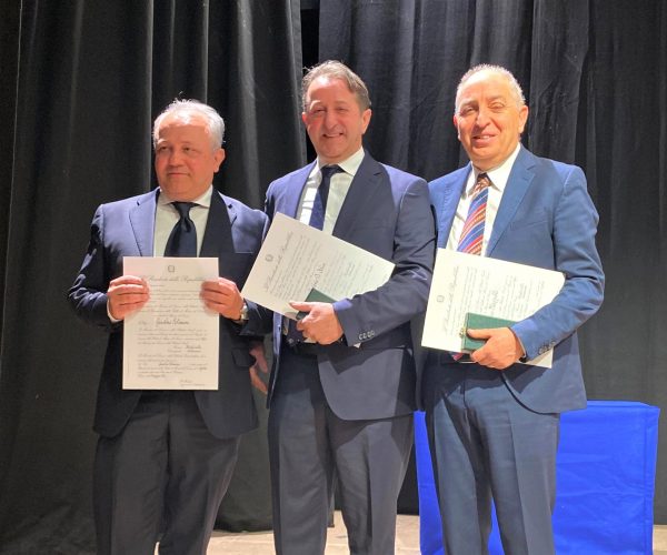 Da sinistra Giustino Polimene (Pescara), Antonio Di Felice (Torano Nuovo), Dario Mazzulli (Cerchio)