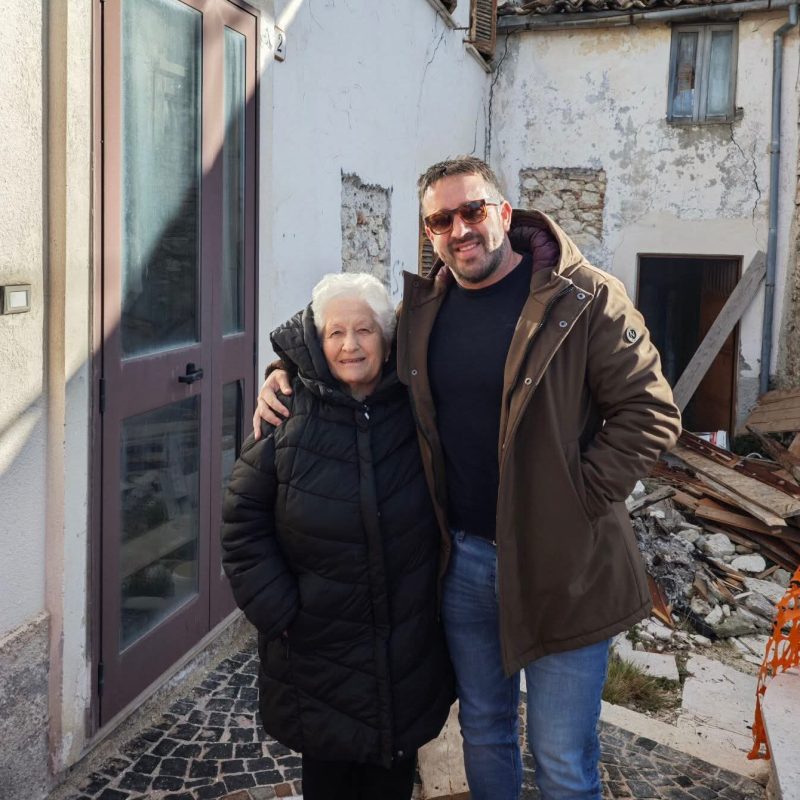 Aielli, al via i lavori nell’aggregato 66. La storia di Settimia e Bruno