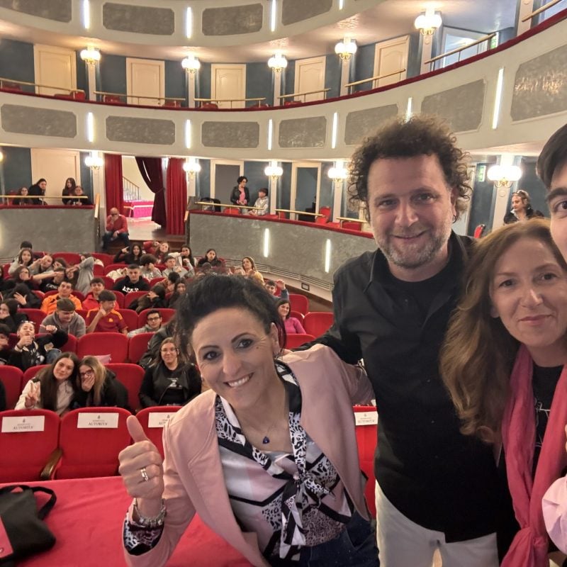 Giro d’Italia a Tagliacozzo: Scarponi e d’Ettorre agli studenti dell’Itet: “la strada è di tutti”