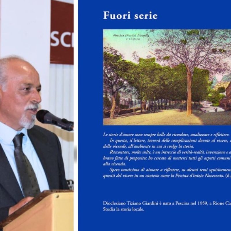 Pescina, libri e riflessioni al Bar Plaza: si presenta “Due amanti felici…” di Diocleziano Giardini