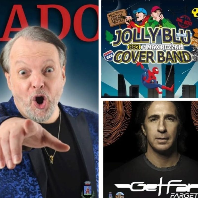 Lecce nei Marsi, musica e spettacolo: tre serate con Dado, Jolly Blu e Get Far