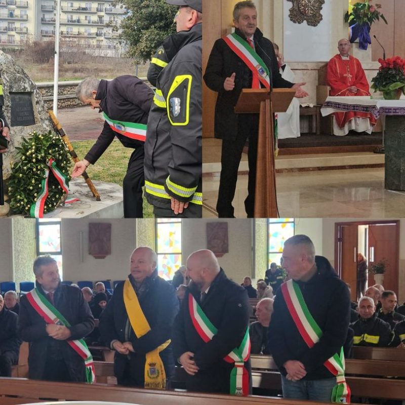 Santa Barbara ad Avezzano, il sindaco Di Pangrazio: “Servizio, solidarietà e sacrificio: ecco chi sono i Vigili del Fuoco”