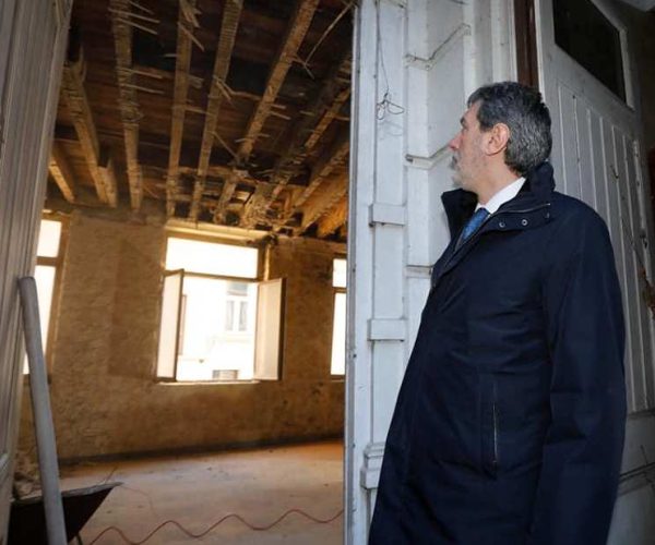 Sede della Regione Abruzzo a Bruxelles, Marsilio visita il cantiere appena aperto