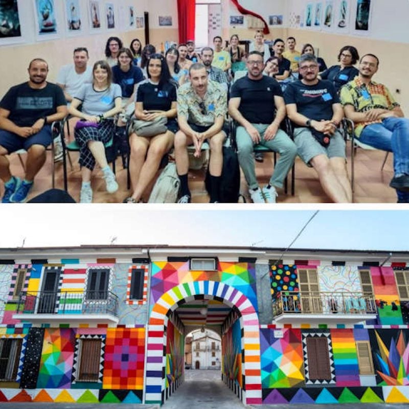 I murales di Aielli prendono vita diventando interattivi grazie al progetto MAUA, Museo di Arte Urbana Aumentata